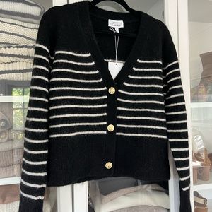 Stripe Cardigan with gold buttons from & Other Stories, Paris.